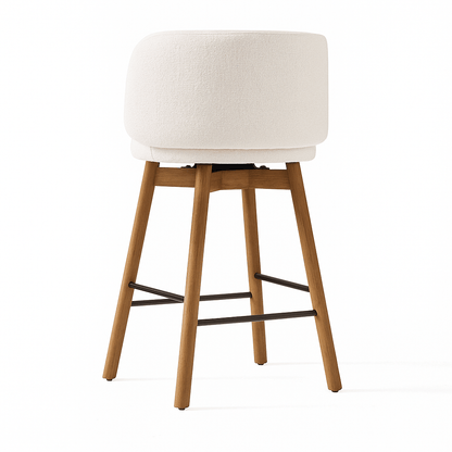 Nobu Wood Swivel Counter Chair - Urban Lifestyle Furniture
