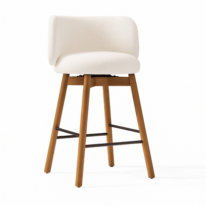 Nobu Wood Swivel Counter Chair - Urban Lifestyle Furniture