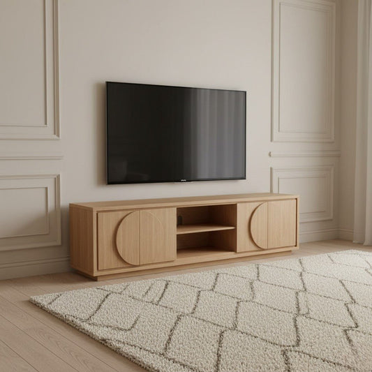 Nova Tv Unit Oak 200cm - Urban Lifestyle Furniture