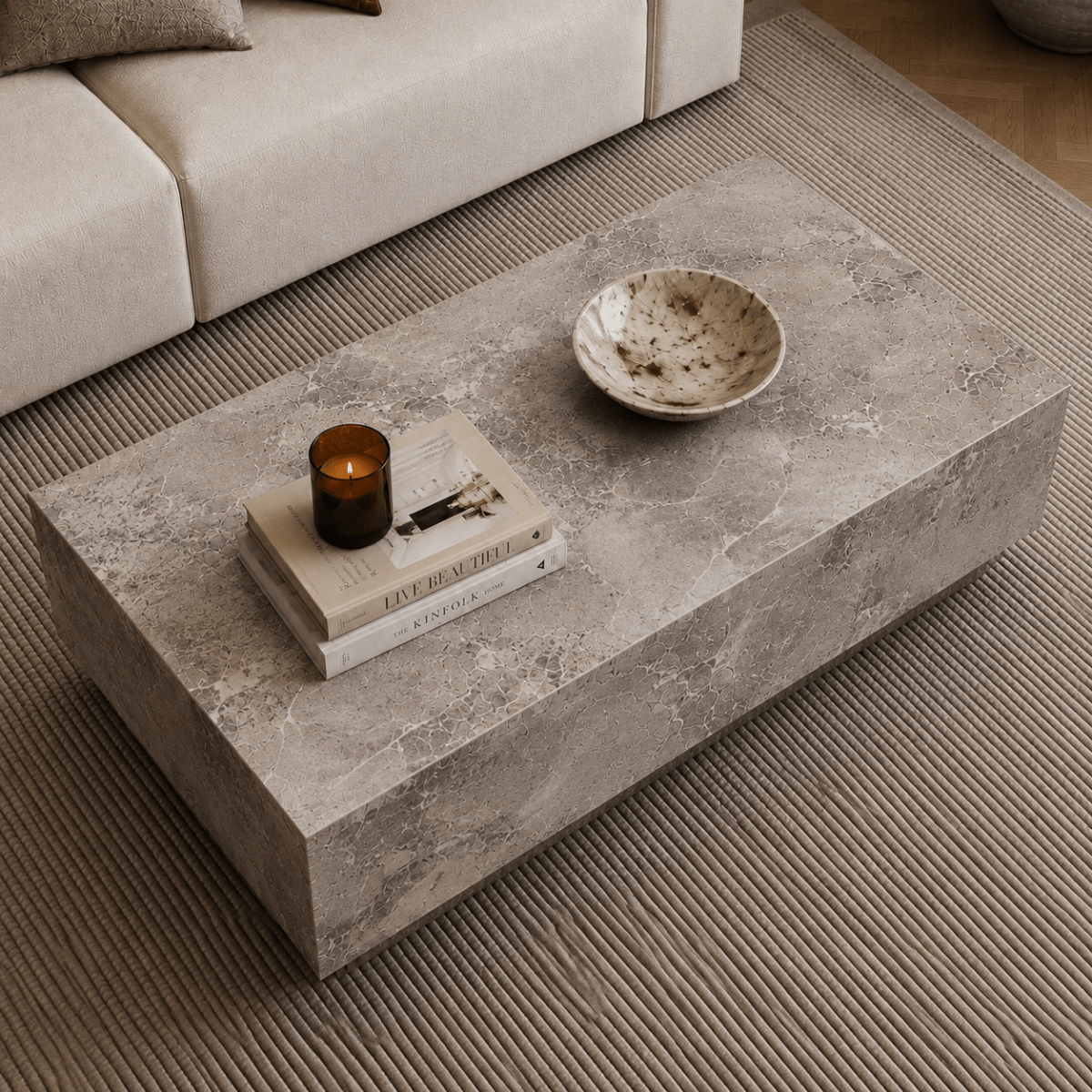 Orlando Coffee Table Grey Marble - Urban Lifestyle General Trading LLC