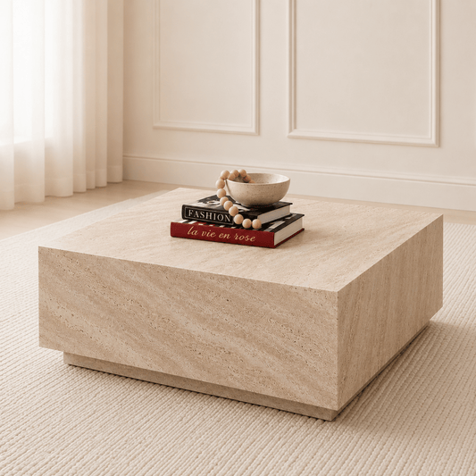 Orlando Coffee Table Travertine - Urban Lifestyle General Trading LLC