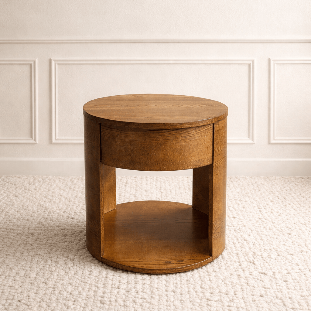 Otto Wood Bedside Table Brown - Urban Lifestyle
