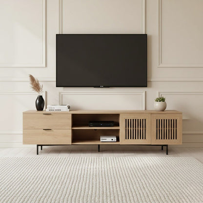 Parker Tv Unit Oak 200cm - Summer Offer - Urban Lifestyle Furniture