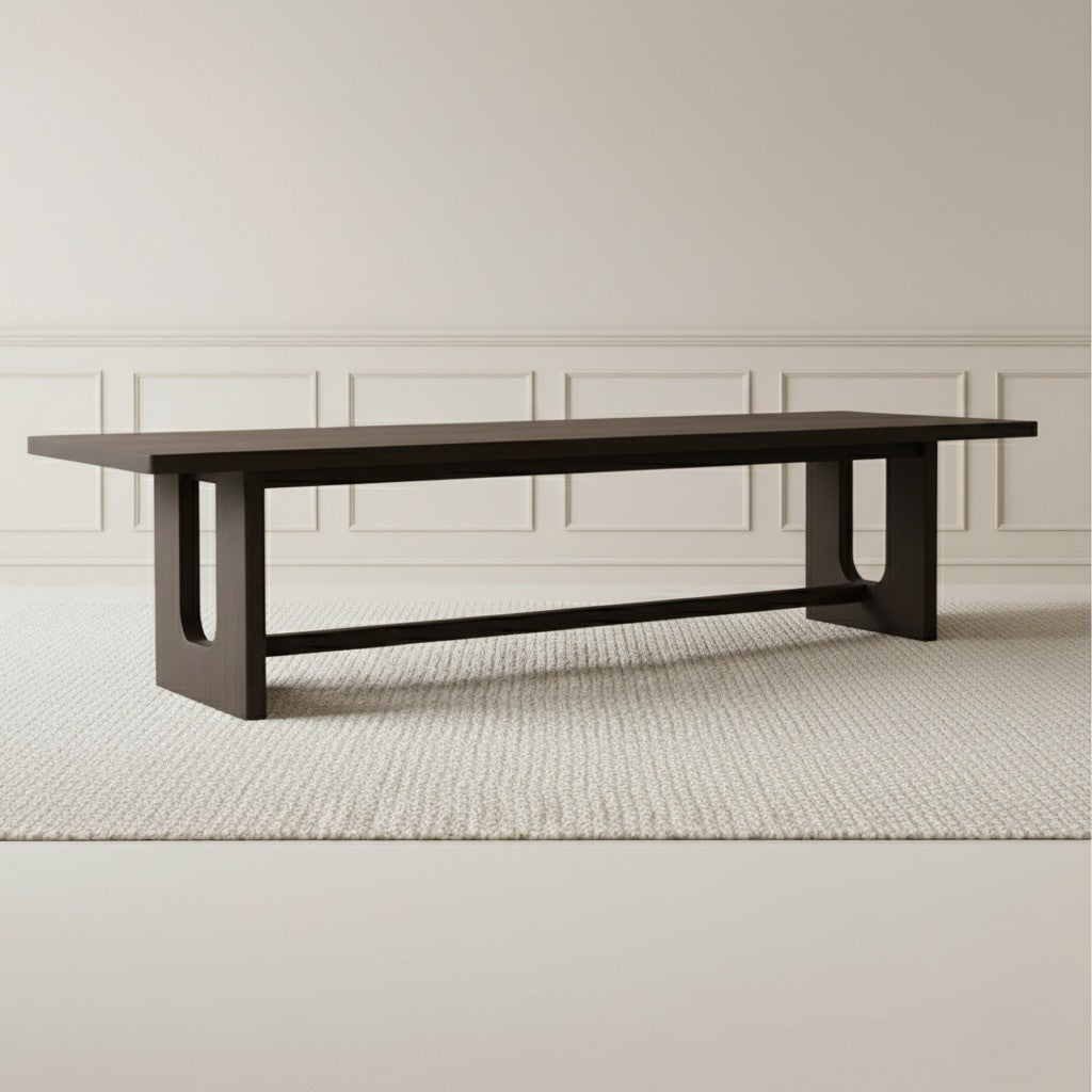 Peru 6 - Seater Dining Table Black - Urban Lifestyle Furniture