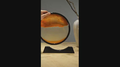 Dynamic Quicksand Desk Decor - Glass Moving Sand Art Dome for Home & Office