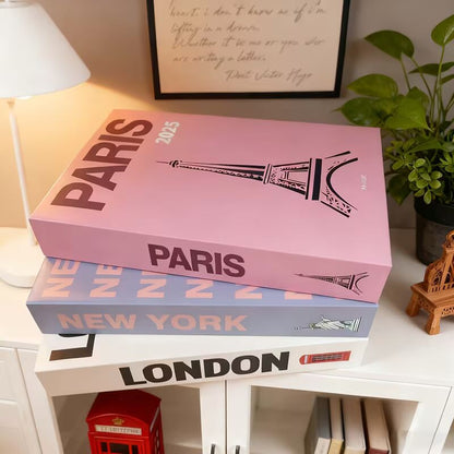 Set of 3 Decorative Fashion Books - Urban Lifestyle General Trading LLC