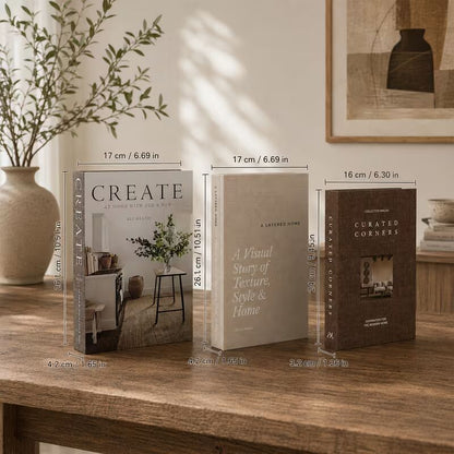 Set of 3 Decorative Faux Books - Urban Lifestyle General Trading LLC