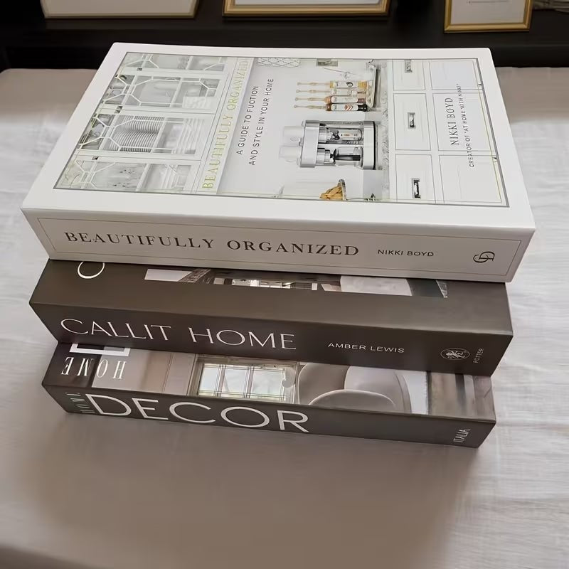 Set of 3 Decorative Interior Design Books - Urban Lifestyle General Trading LLC