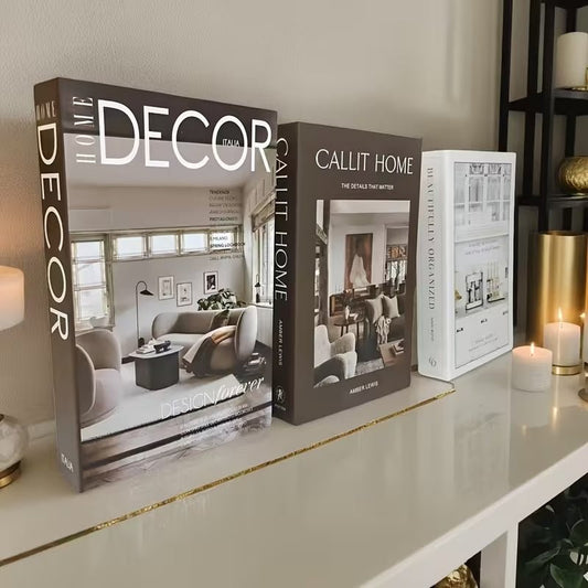 Set of 3 Decorative Interior Design Books - Urban Lifestyle General Trading LLC