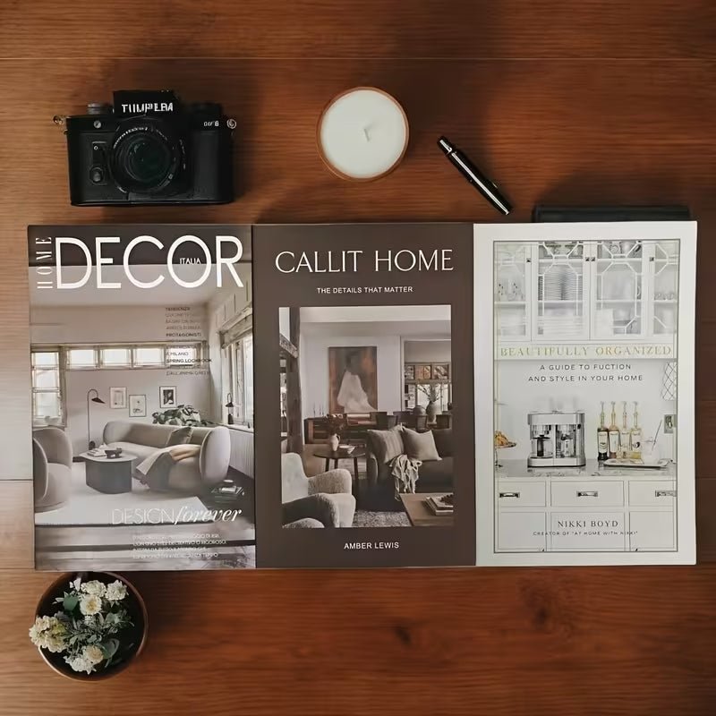 Set of 3 Decorative Interior Design Books - Urban Lifestyle General Trading LLC