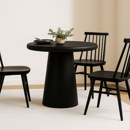 Slope Concrete Indoor/Outdoor Dining Table Black - Urban Lifestyle Furniture