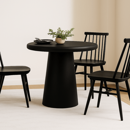 Slope Concrete Indoor/Outdoor Dining Table Black - Urban Lifestyle Furniture