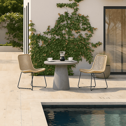 Slope Concrete Indoor/Outdoor Dining Table Grey - Urban Lifestyle Furniture