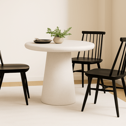 Slope Concrete Indoor/Outdoor Dining Table White - Urban Lifestyle Furniture