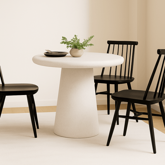Slope Concrete Indoor/Outdoor Dining Table White - Urban Lifestyle Furniture
