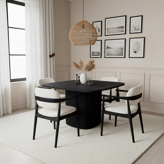 Smith Dining Table Black - Urban Lifestyle Furniture