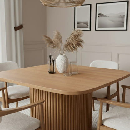 Smith Dining Table Brown - Urban Lifestyle Furniture