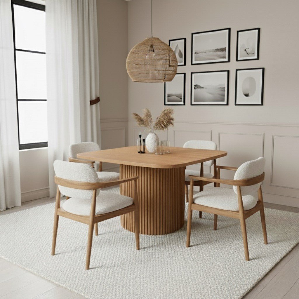 Smith Dining Table Brown - Urban Lifestyle Furniture