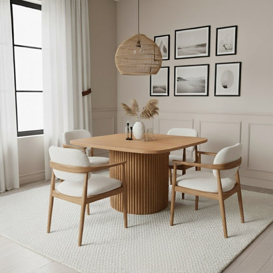 Smith Dining Table Brown - Urban Lifestyle Furniture
