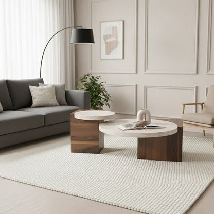 Supreme Coffee Table Set Walnut - Urban Lifestyle Furniture