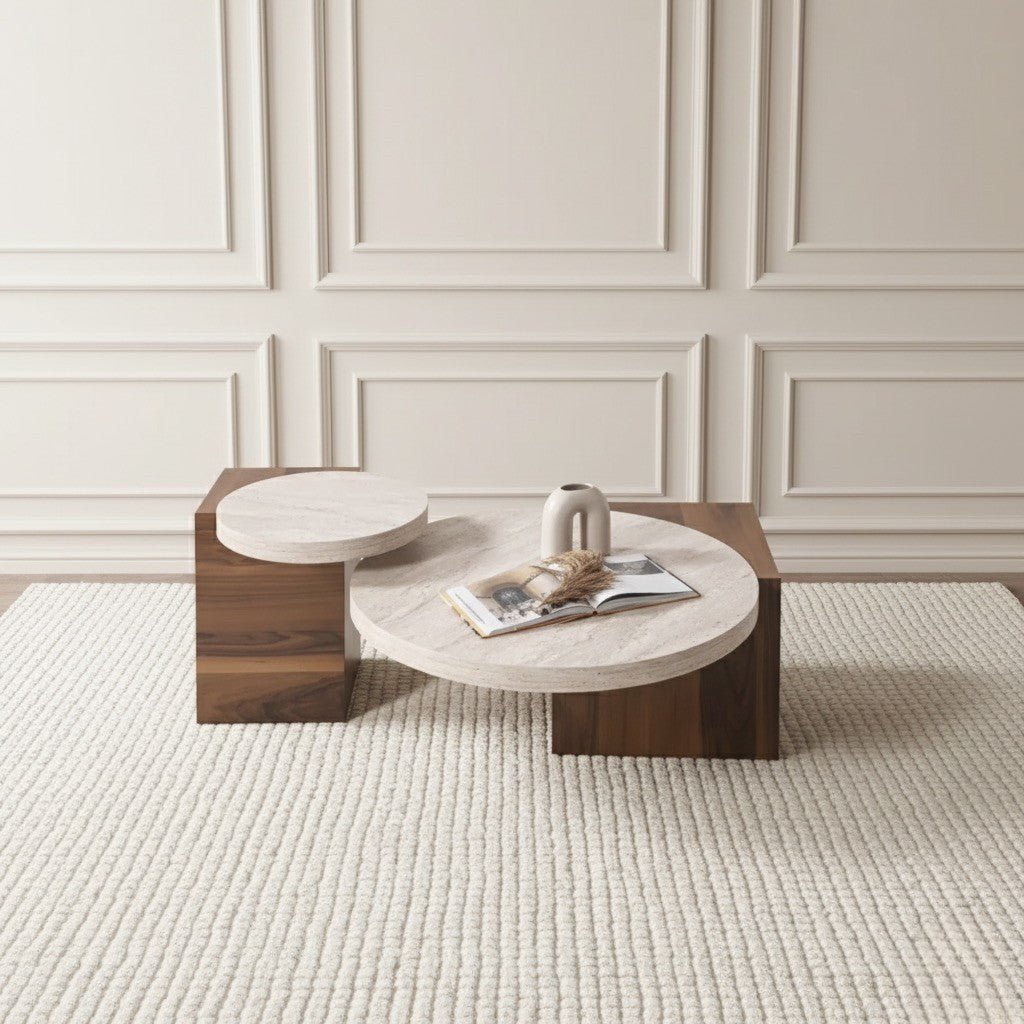 Supreme Coffee Table Set Walnut - Urban Lifestyle Furniture