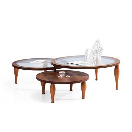 Tahira Wooden Rotating Coffee Table - Urban Lifestyle Furniture