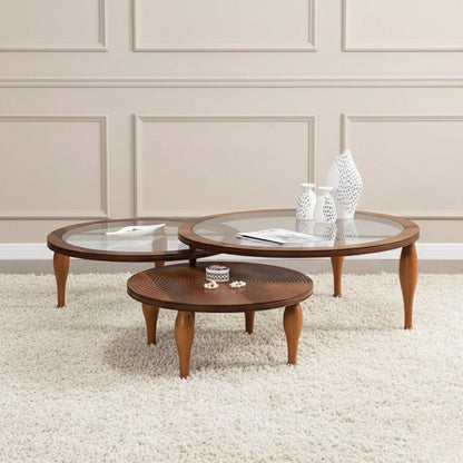 Tahira Wooden Rotating Coffee Table - Urban Lifestyle Furniture