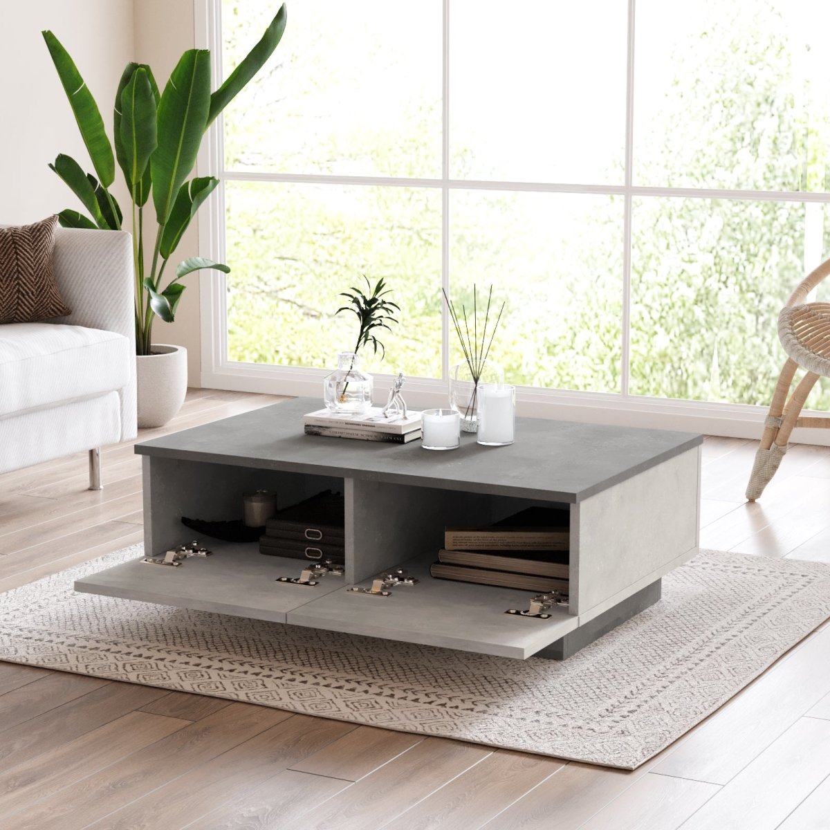 Teravista Coffee Table Concrete - Urban Lifestyle General Trading LLC