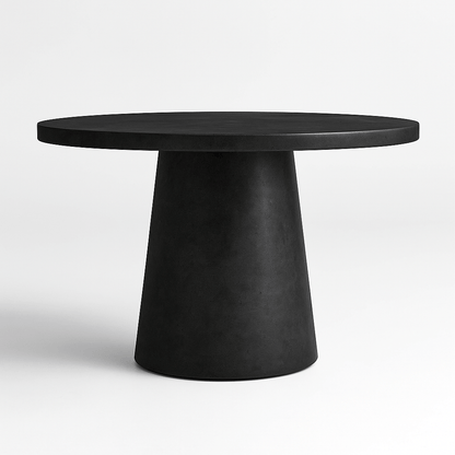 Tulip Concrete Indoor/Outdoor Dining Table Black - Urban Lifestyle Furniture