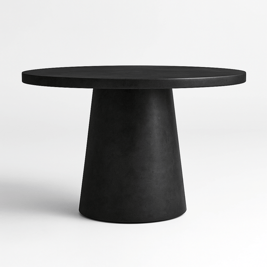 Tulip Concrete Indoor/Outdoor Dining Table Black - Urban Lifestyle Furniture