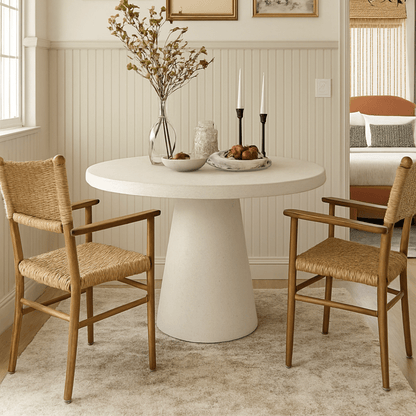 Tulip Concrete Indoor/Outdoor Dining Table Sand - Urban Lifestyle Furniture