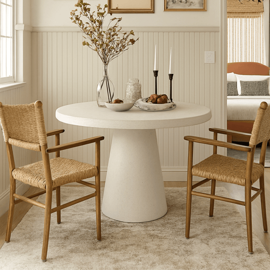 Tulip Concrete Indoor/Outdoor Dining Table Sand - Urban Lifestyle Furniture