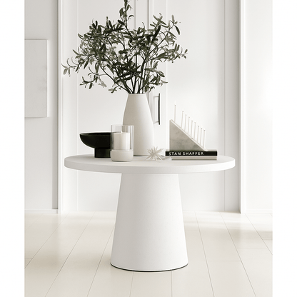 Tulip Concrete Indoor/Outdoor Dining Table White - Urban Lifestyle Furniture