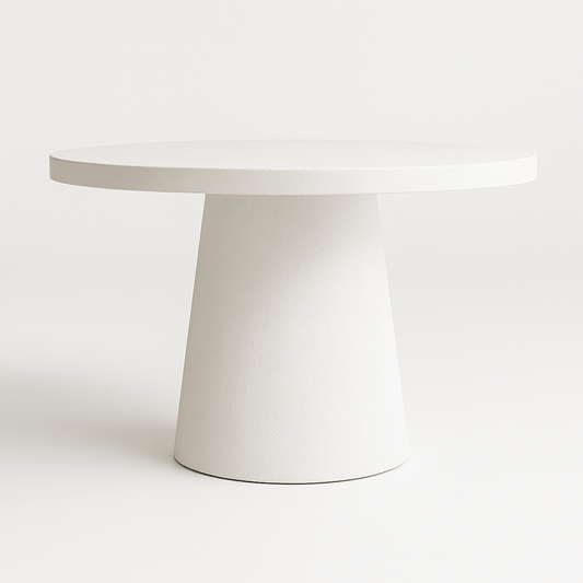 Tulip Concrete Indoor/Outdoor Dining Table White - Urban Lifestyle Furniture