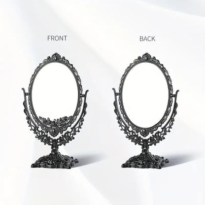 Vintage Black Double - Sided Tabletop Vanity Mirror - Urban Lifestyle Furniture Trading LLC