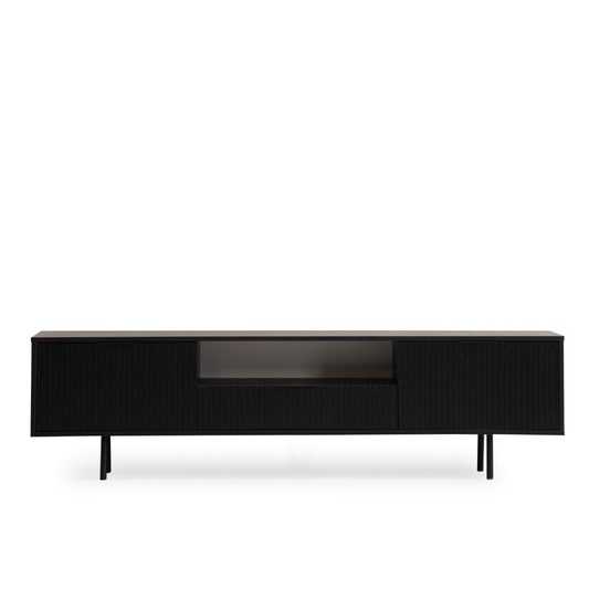 Zara Tv Unit Black 200cm - Urban Lifestyle Furniture