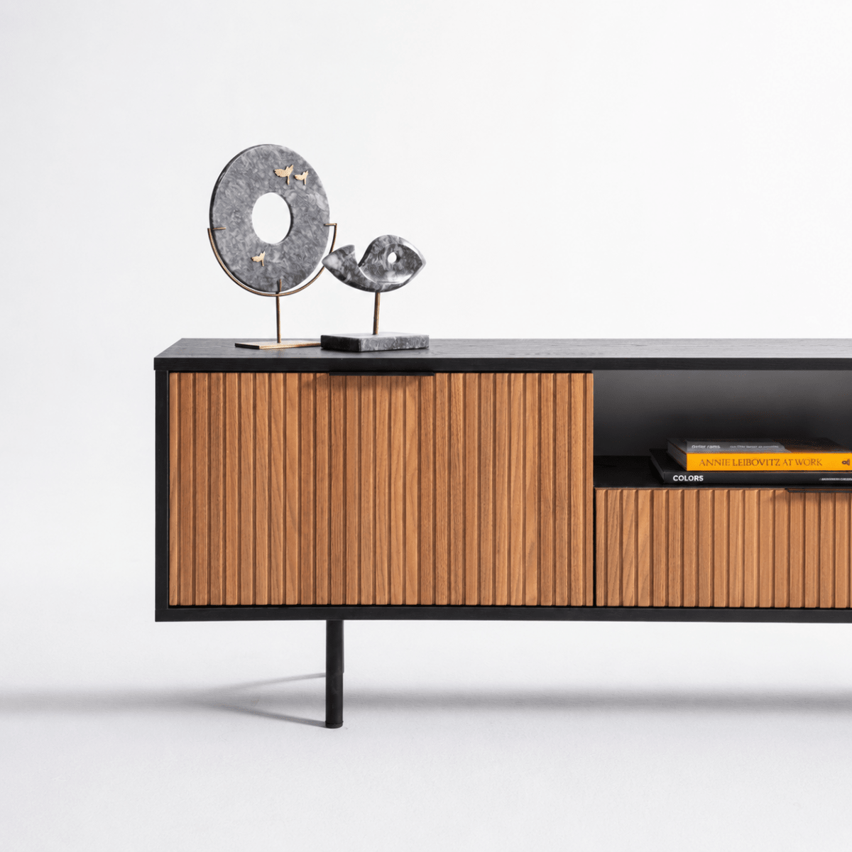 Zara Tv Unit Black Walnut 200cm - Urban Lifestyle General Trading LLC